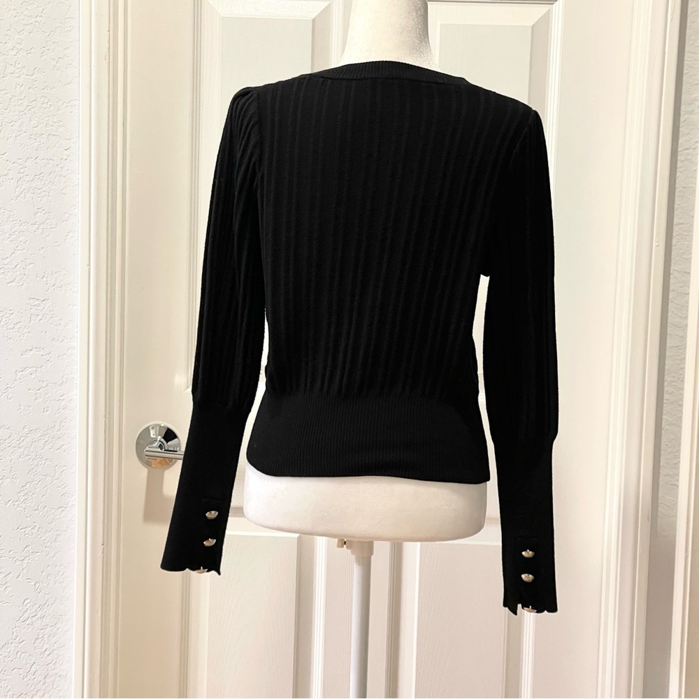 Truth by Republic Black Textured Wool Blend Pullover Sweater Size M - Picture 6 of 16